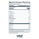 proveg organic pea protein vanilla vital nutrients nutrition facts