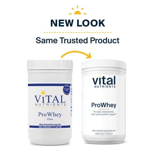 ProWhey - Plain Whey Protein Vital Nutrients new look
