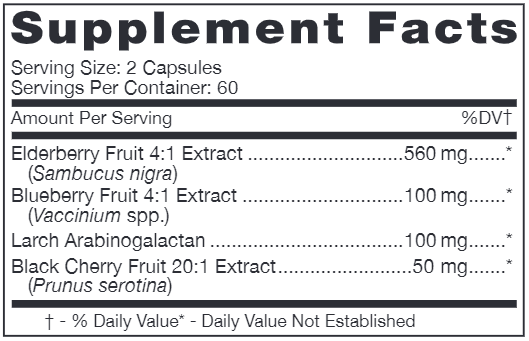 Proberry Caps (D'Adamo Personalized Nutrition) supplement facts