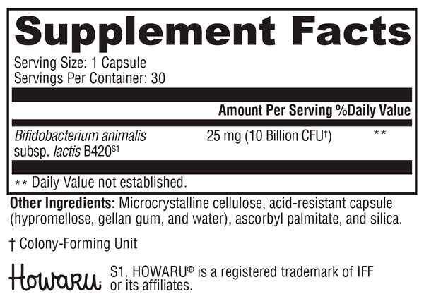 ProbioMax® Lean DF Supplement Facts Label