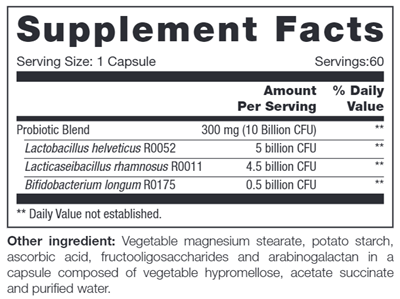 Probio Mood SAP (NFH Nutritional Fundamentals) supplement facts