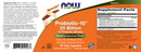 probiotic-10 25 billion (now foods) label