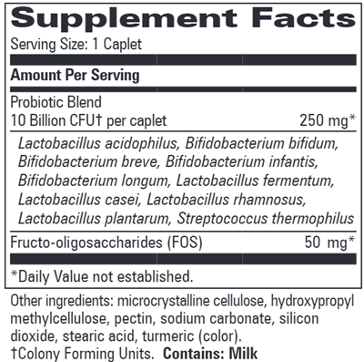 Probiotic Broad Spectrum (Progressive Labs) Supplement Facts