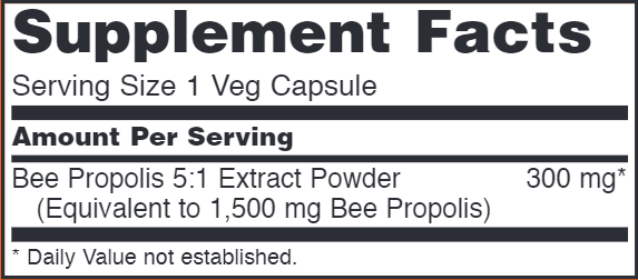 Propolis 1500 mg (NOW) Supplement Facts