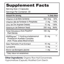 prostaid+ (advanced nutrition by zahler) supplement facts