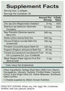 prosta-palmetto supreme (natura health products) supplement facts