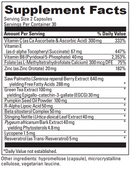 prostate health davinci labs supplement facts