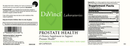 prostate health davinci labs label