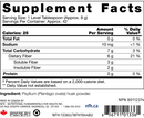 psyllium sap powder (nfh nutritional fundamentals) supplement facts