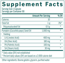 pumpkin capsules genestra supplement facts