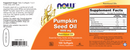 pumpkin seed oil (now foods) label