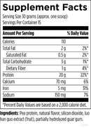 purepea designs for health supplement facts