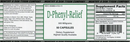 pure d-phenyl relief 500 mg montiff label