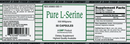 pure l-serine 500 mg montiff label