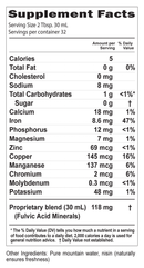 fulvic minerals buried treasure supplement facts