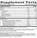 pure omega liquid - high potency liquid fish oil (integrative therapeutics) supplement facts