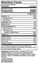 pure power peanut butter bars (dr. mercola) nutrition facts