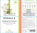 purifying gel cleanser dermae label