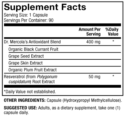 purple defense dr. mercola supplement facts
