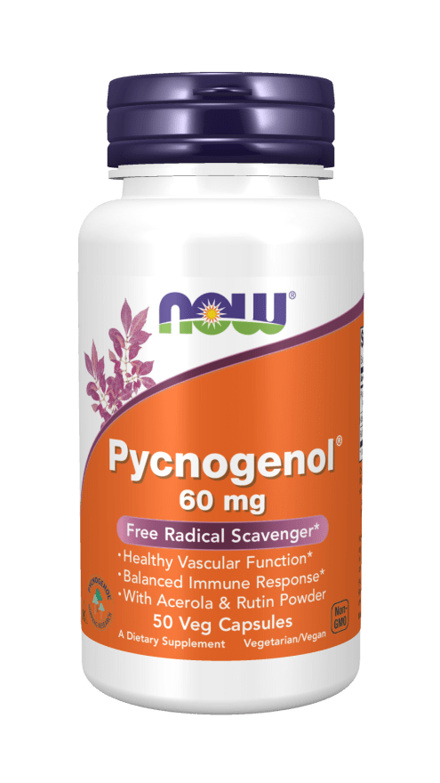 Pycnogenol 60 mg (NOW) Front