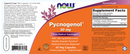 pycnogenol 30 mg (now foods) label