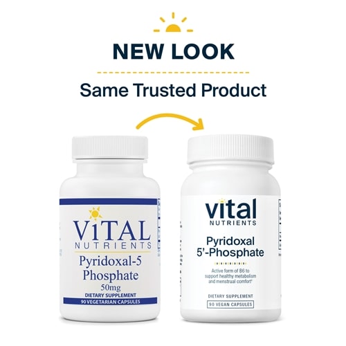 Pyridoxal-5 Phosphate Vital Nutrients new look