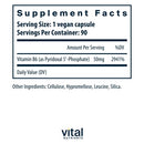pyridoxal-5' phosphate vital nutrients supplement facts