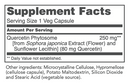 quercetin phospholipid protocol for life balance supplement facts