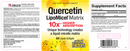 quercetin lipomicel matrix (natural factors) label