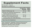 quercetin plus natura health products supplement facts