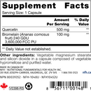quercetin sap (nfh nutritional fundamentals) supplement facts