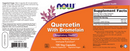 quercetin with bromelain (now foods) label