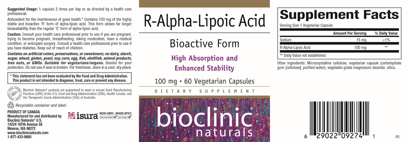 buy r-alpha-lipoic acid bioclinic naturals