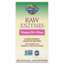 raw enzymes women 50 & wiser garden of life