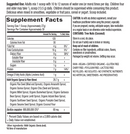 raw organic fiber garden of life supplement facts