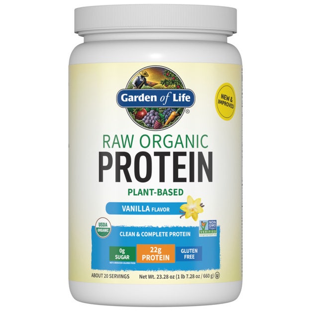raw organic protein vanilla garden of life