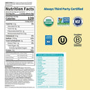 raw organic protein unflavored garden of life nutrition facts