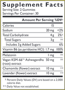 rescue plus sleep & stress support (nelson bach) supplement facts