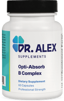 Opti-Absorb B complex Doctor Alex Supplements | methyl folate | methyl b12 | activated b complex | activated b vitamins