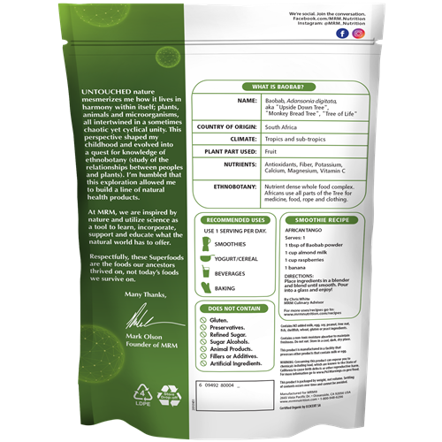 buy organic baobab fruit powder (metabolic response modifier)