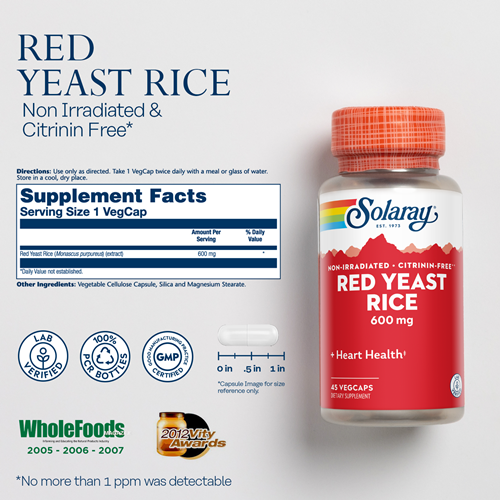 Red Yeast Rice 600 mg Solaray