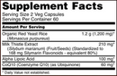 red yeast rice with coq10 (now foods) supplement facts