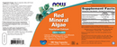 red mineral algae (now foods) label