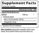 reishi mushroom extract capsules (real mushrooms) supplement facts