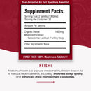 reishi mushroom extract (purest mushrooms) supplement facts