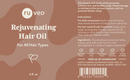 rejuvenating hair oil (ayush herbs) label