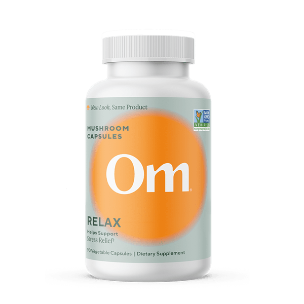 relax mushroom capsules (formerly gently zen) (om mushrooms)