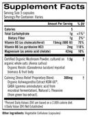 relax mushroom capsules (formerly gently zen) (om mushrooms) supplement facts