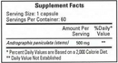restenoril (ecological formulas) supplement facts