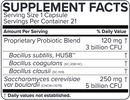 restorflora pd (microbiome labs) supplement facts